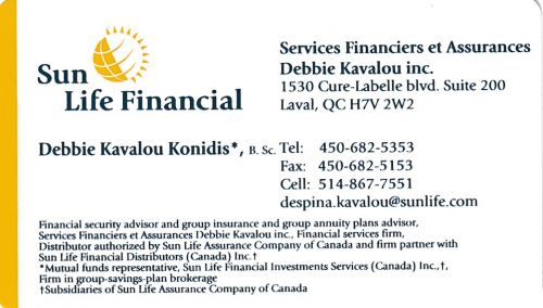 Sun Life Financial - Debbie Kavalou Konidis